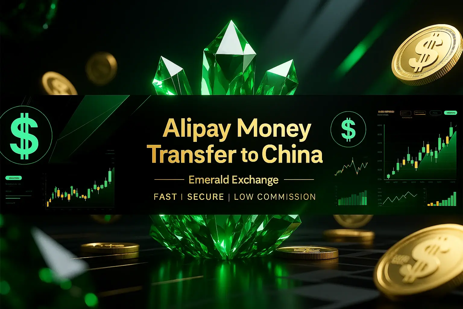 انتقال یوان چین با Alipay توسط صرافی امرالد